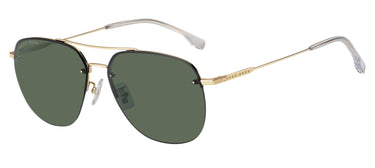 Men Hugo Boss Sunglasses: Boss 1286/F/SK - Gold - SpecSMART Eye Clinic (Diagonal View)